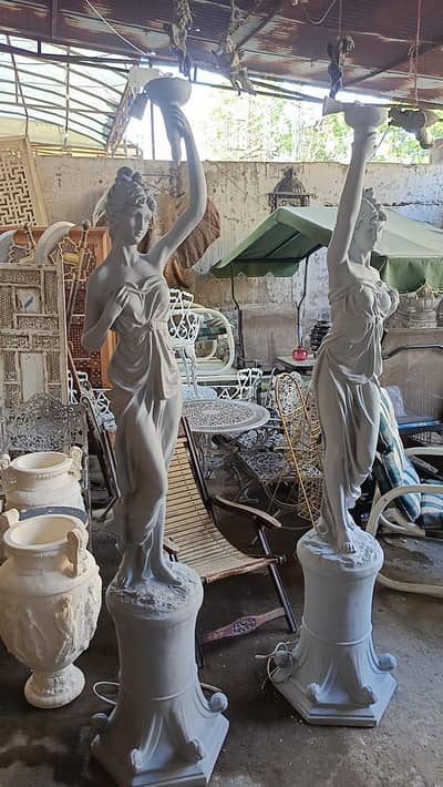 blackamoor lamps antique statue figurines figure sculpture