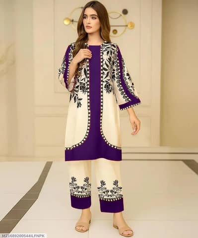 Beautiful Embroidered 3-Piece Ladies Suit