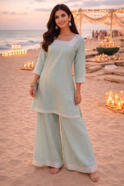 stitched sheesha silk dress 3 piece