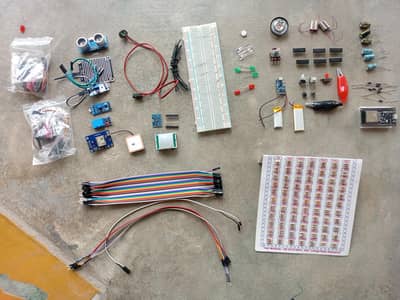 Mega Robotics & IoT Project Kit - ESP32, GPS, Servos & Resistor Pack