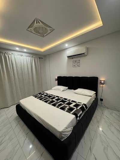 One Bed Room Furnished Apartment For Rent Kitchen Attach Bathroom TV Lounge