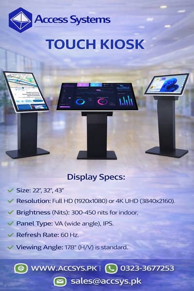 Interactive Flat Panel | Smart Screen | Touch Standee | 0323-3677253
