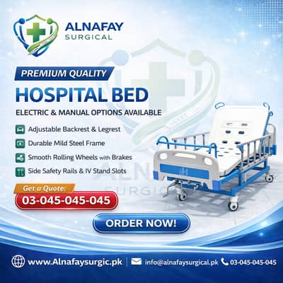Hospital Bed, Patient Bed for Hospital, Adjustable Hospital Bed