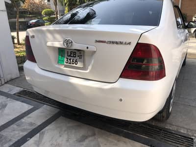 X corolla 2001 model 2007 reg Lahore no seal to seal non accidental