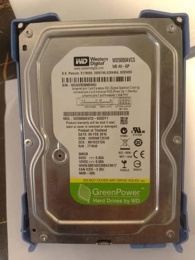 WD 500gb Hard Drive