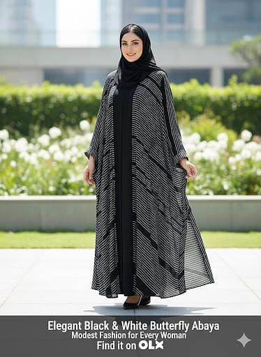Premium 4-piece Butterfly Abaya set| Imported Georgette| 6 designs