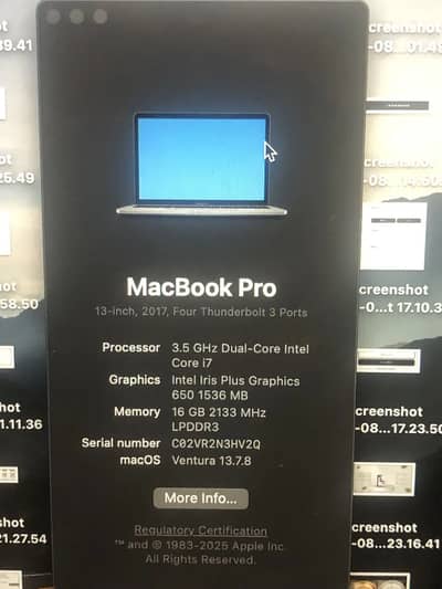 MacBook pro 2017 (touchbar)