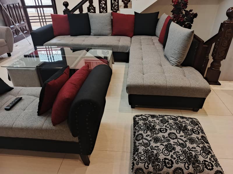 Complete L Shape Sofa Set 2