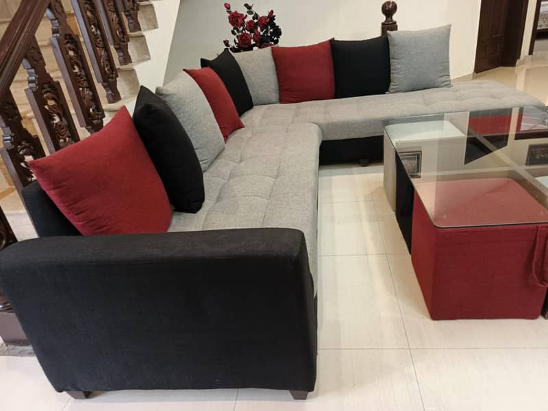 Complete L Shape Sofa Set 3