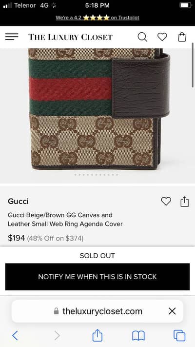 Gucci authentic wallets