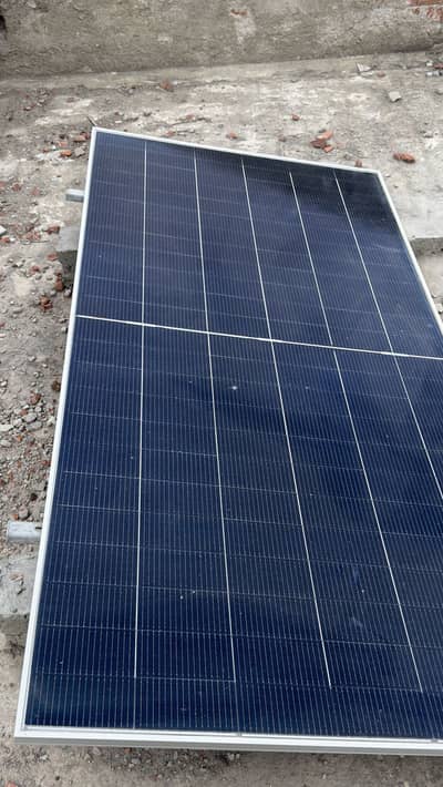 Solar panel with stand