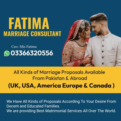 Marriage Bureau Services / abroad Proposals / Online Rishta Service