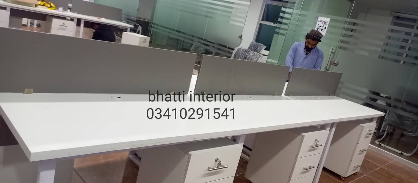 work station call centre table executive table cluster 3
