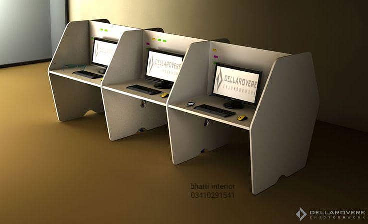 work station call centre table executive table cluster 13