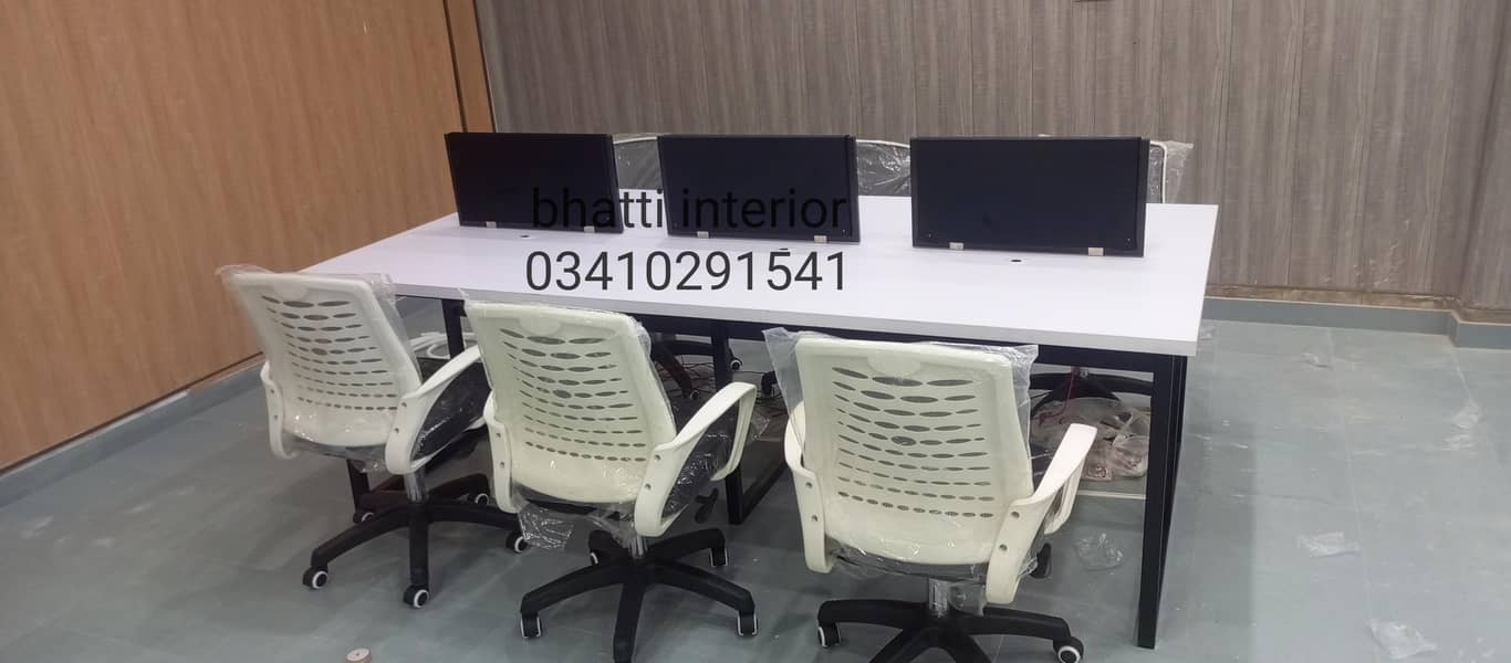 work station call centre table executive table cluster 14