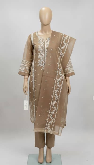 Elegant 3-Piece Brown Dress for Sale