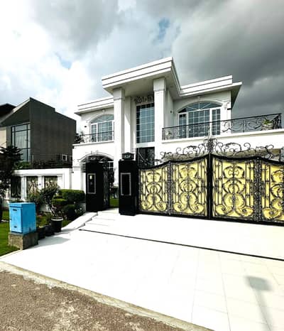 One Kanal Brand New Spanish Design Most Beautiful 6-Bedroom Full Basement Bungalow For Sale At Prime Location Of DHA Lahore Near To Park Masjid & Commercial Market.