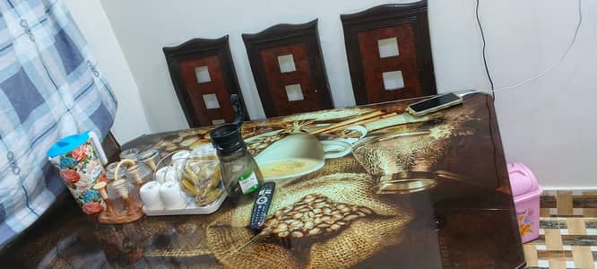 one dining table 6 chair 