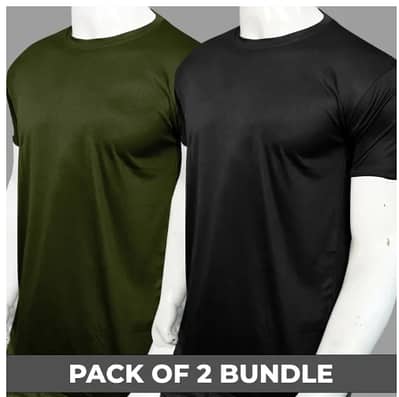 EZI Pick - Pack of 2 dry fit round neck basic tees