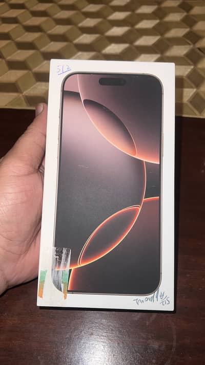 Iphone 16 Pro Max 512GB Desert Titanium PTA Approved