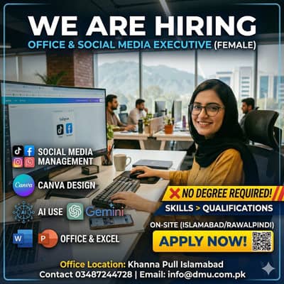OFFICE & SOCIAL MEDIA SPECIALIST (Female Only)