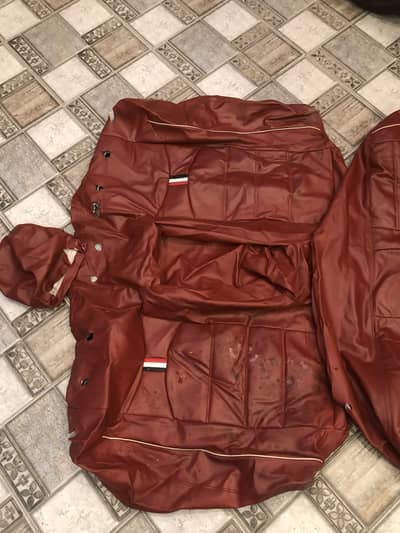 Red sporty toyota car seat cover full set