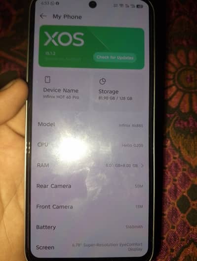 Infinix hot 60 pro 8/128  condition 10/9