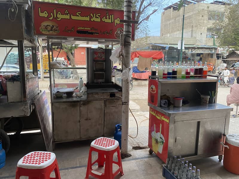 Shawarma and limca complete setup 2