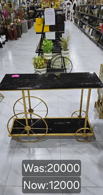 phone table Golden console table