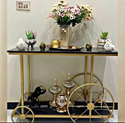phone table Golden console table