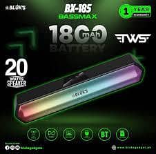 Blux - 185 RGB Sound bar speakers , 20 Watts 2X
