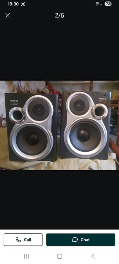 aiwa bookshelf speakers 7 inch