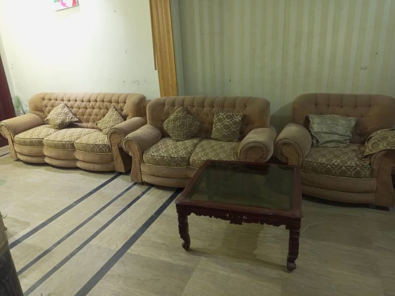 Sofa set 3+2+1 with table 1