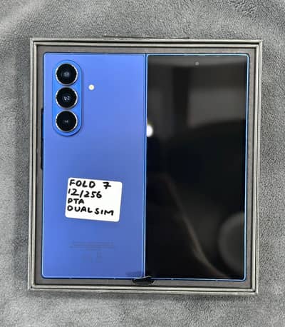 Samsung galaxy Z Fold 7 Blue 256gb  DS pta approved complete box