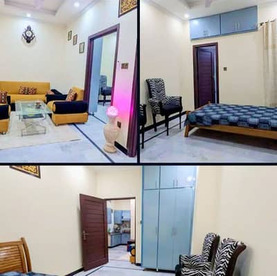 Furnished Apartment for Rent daily Weekly Stay in Commercial Market Rawalpindi