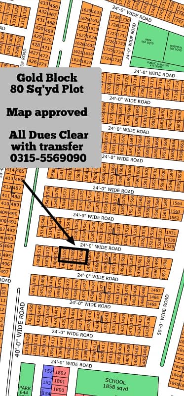 Gold Block map approved Football ground NTR Phase 1