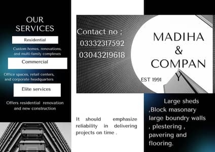 All types Of civil works 03332317592; 03043219618