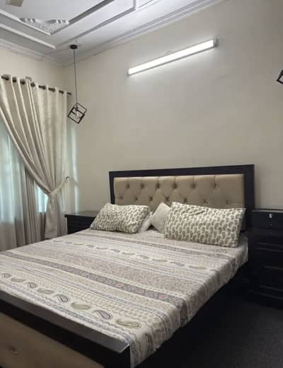 King size double bed with side tables