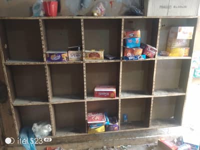 shelves racks and counters