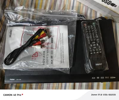 Haier New DVD PLAYER ZERO Touch (6000 Rs)