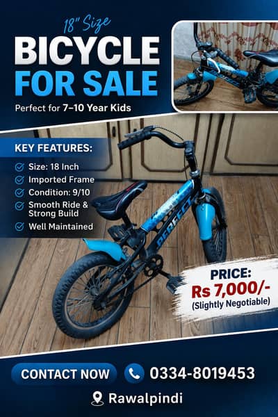 kids Bicycle For Sale