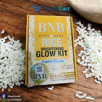 Rice Whitening Facial Kit 3 in 1 Glow Boost