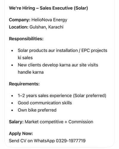 Sales Person