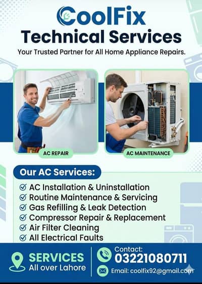 Ac, Refrigeration Home Services