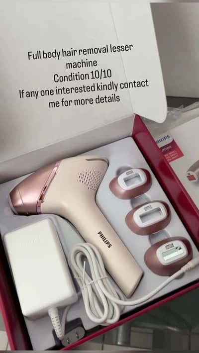 Full body hair removal lesser machine