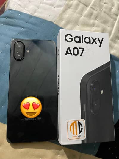 Samsung galaxy a07 box open