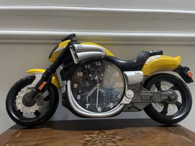 yellow bike clock