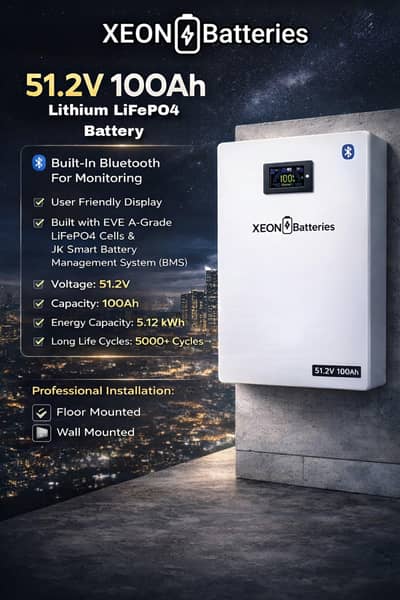 5kW Battery Bank – EVE Cells 100Ah | Long Backup Power