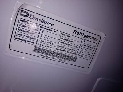 Dawlance refrigerator