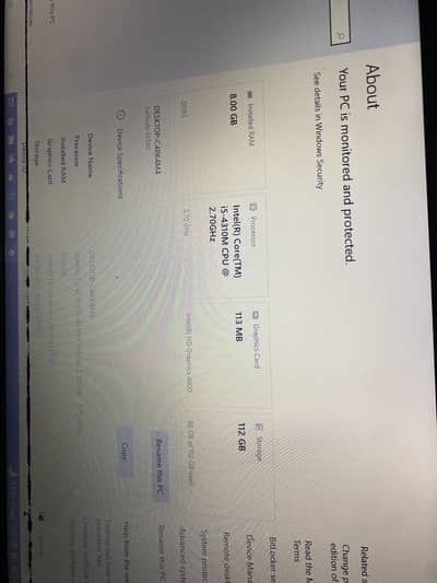 Dell laptop i5 4th generation